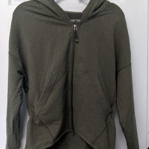 Lululemon forest green zip-up
